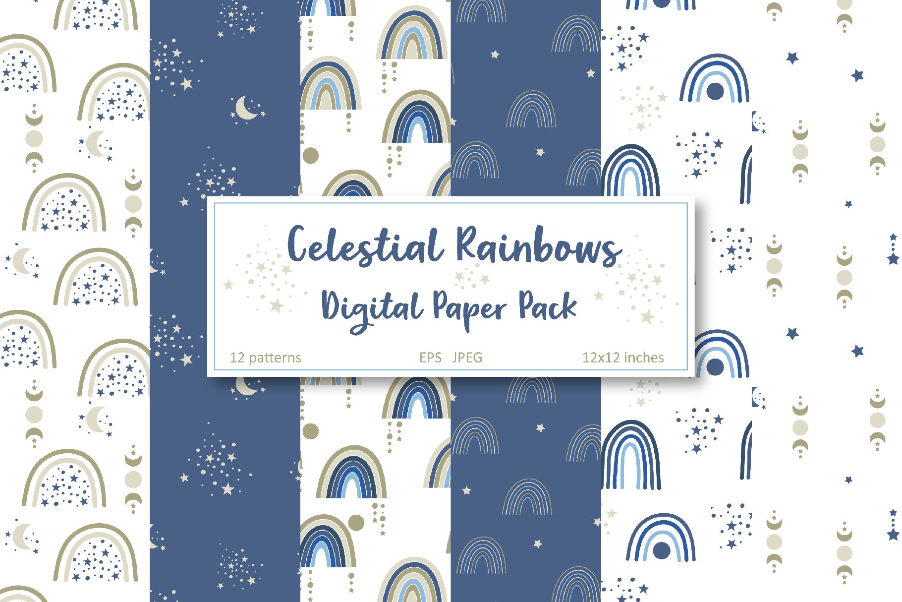 Celestial Rainbow Pattern Collection cover image.