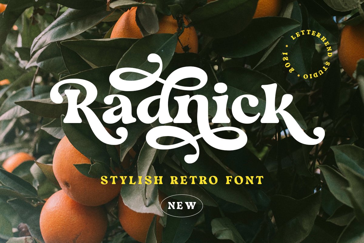 Radnick - Stylish Retro Font cover image.