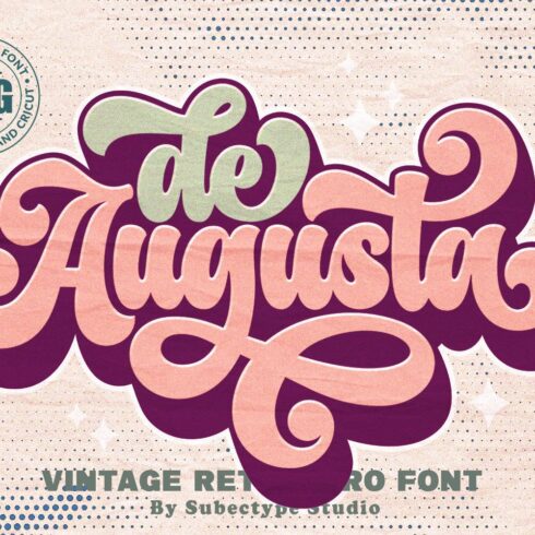 De Augusta - Vintage Retro Font cover image.