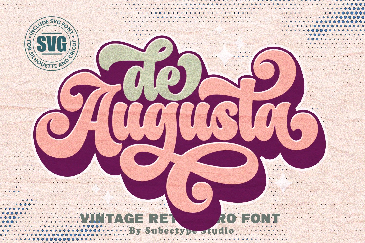 De Augusta - Vintage Retro Font cover image.