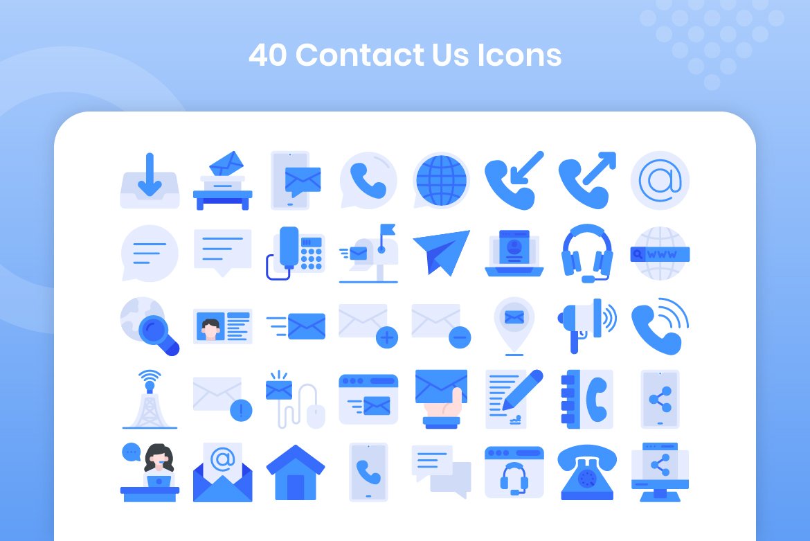 40 Contact Us - Flat preview image.