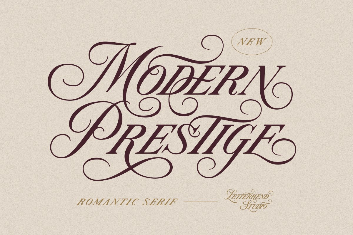 Modern Prestige - Romantic Serif cover image.