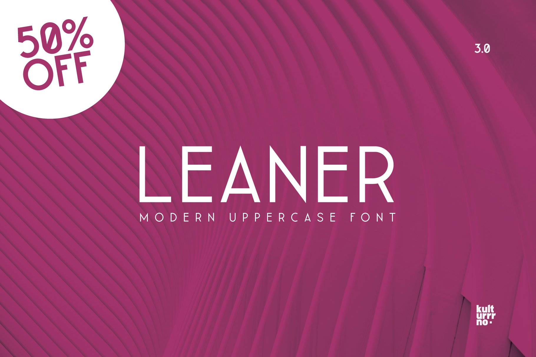 Leaner Font - 3 weights cover image.