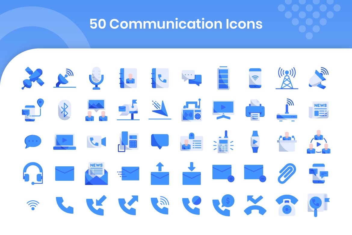 50 Communication - Flat preview image.