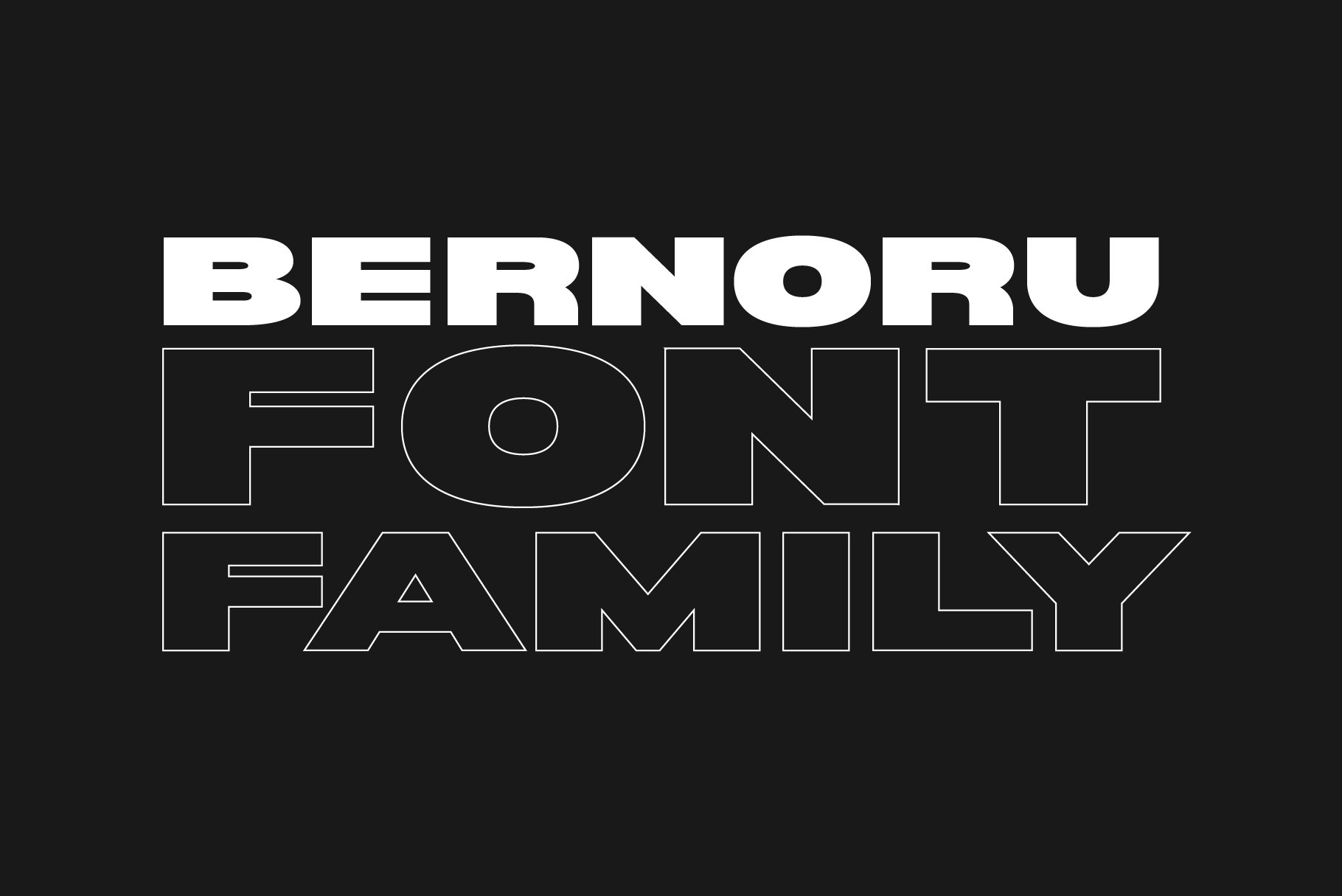 Bernoru Sans Font Family cover image.