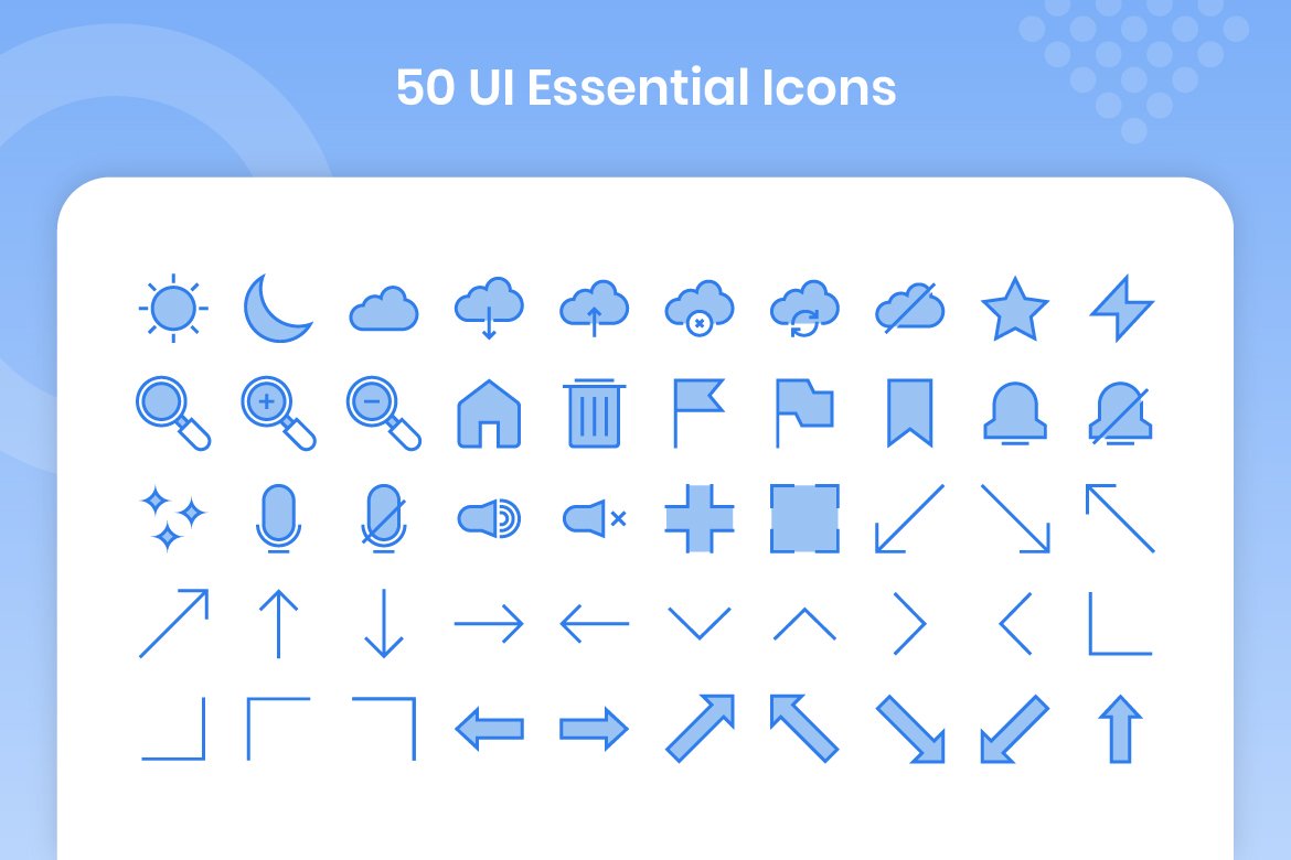 50 UI Essential - Lineal Color preview image.
