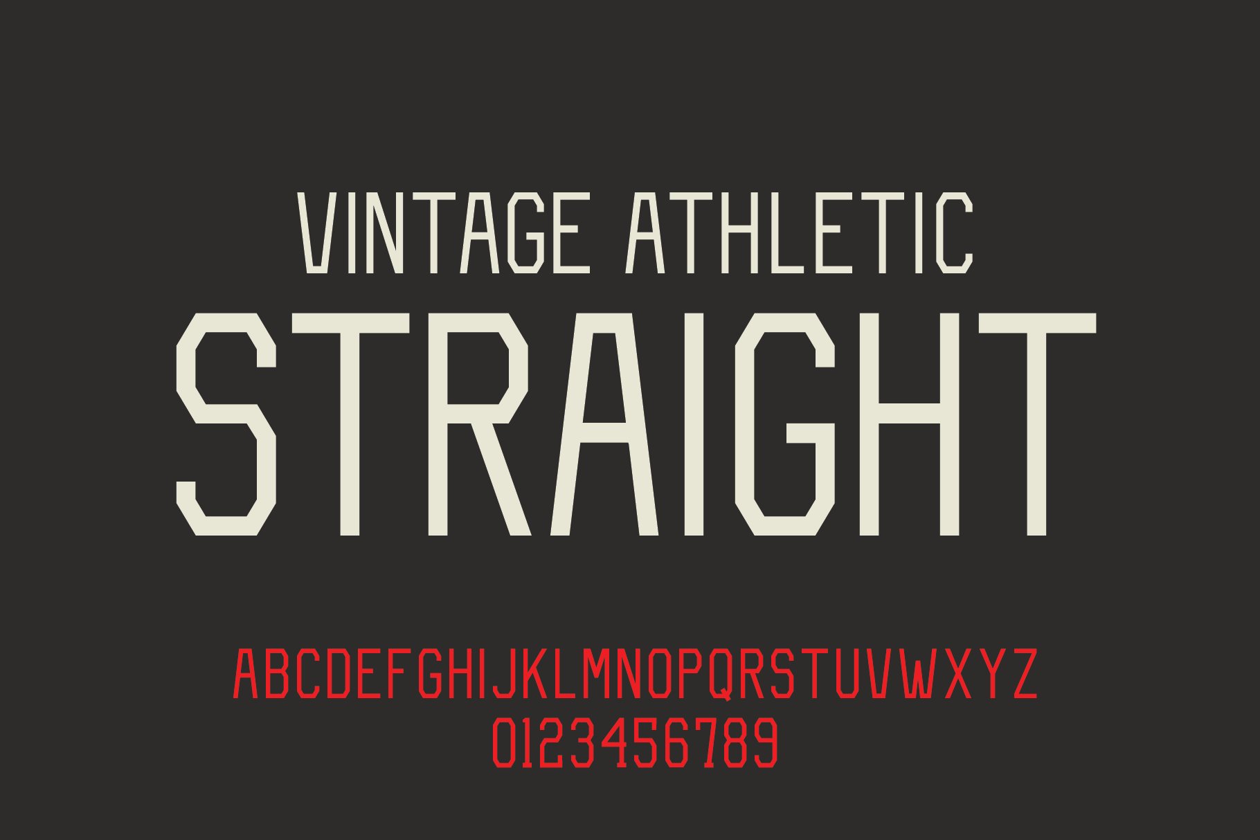 Vintage Athletic - Block Typeface preview image.