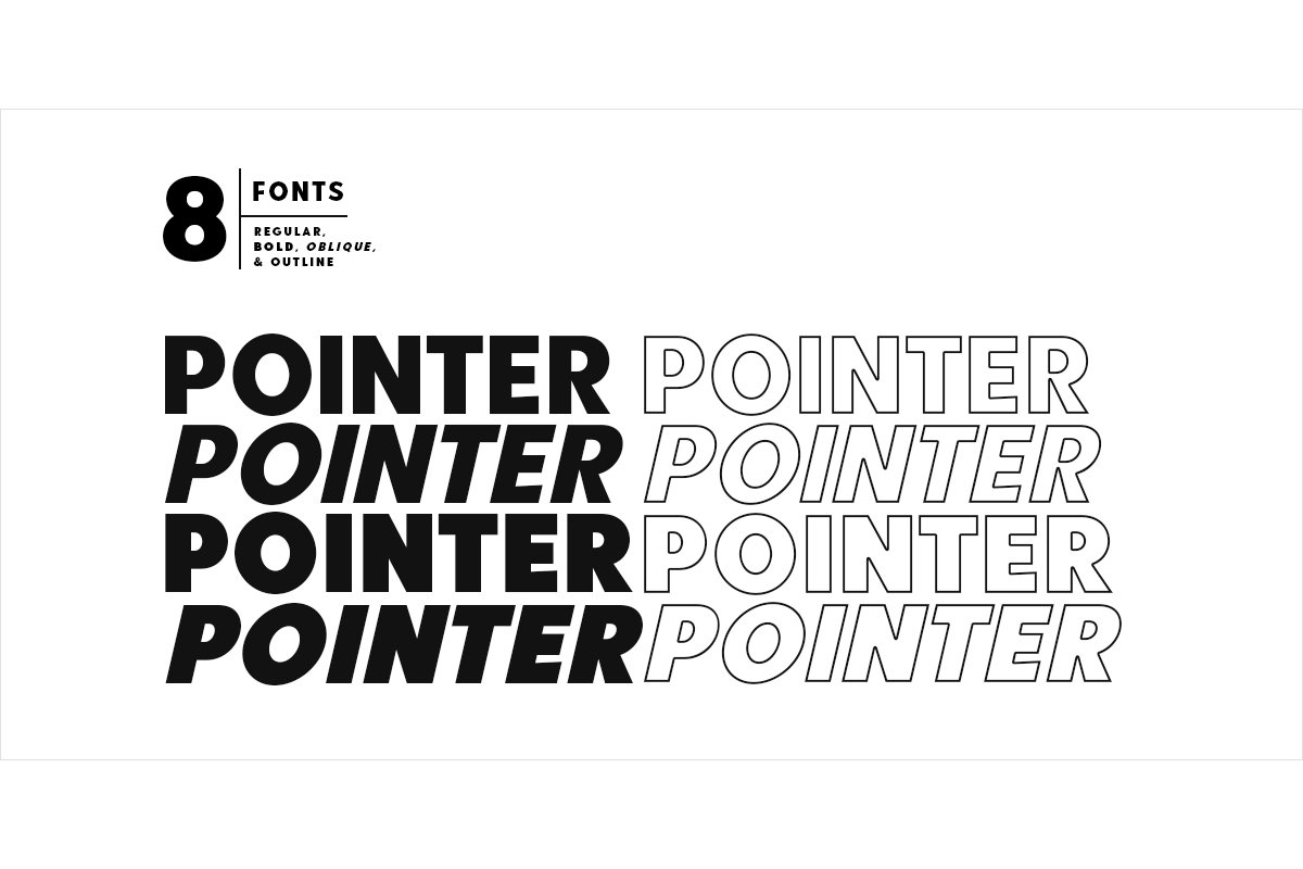 Point Panther (8 BOLD FONTS) preview image.