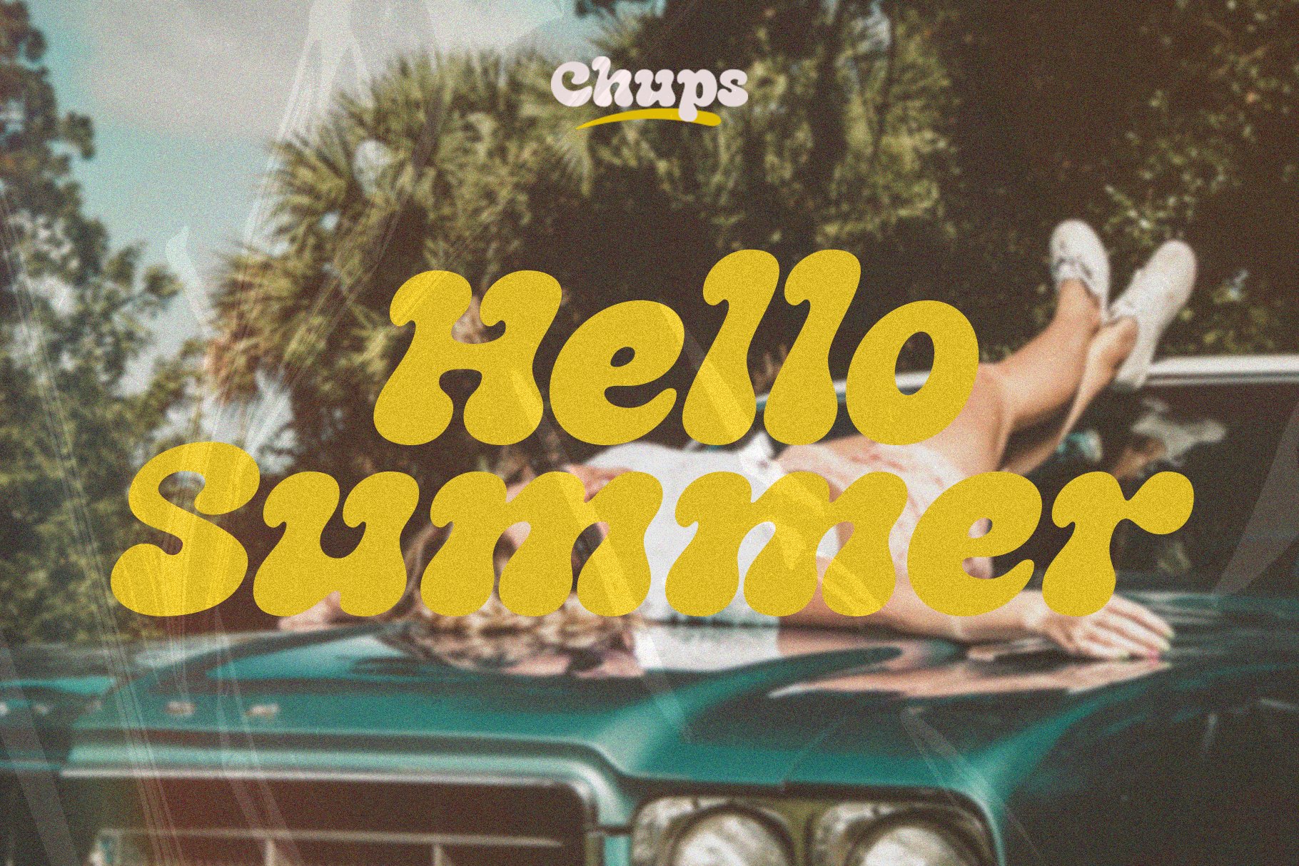 Chups - Groovy Retro Font preview image.