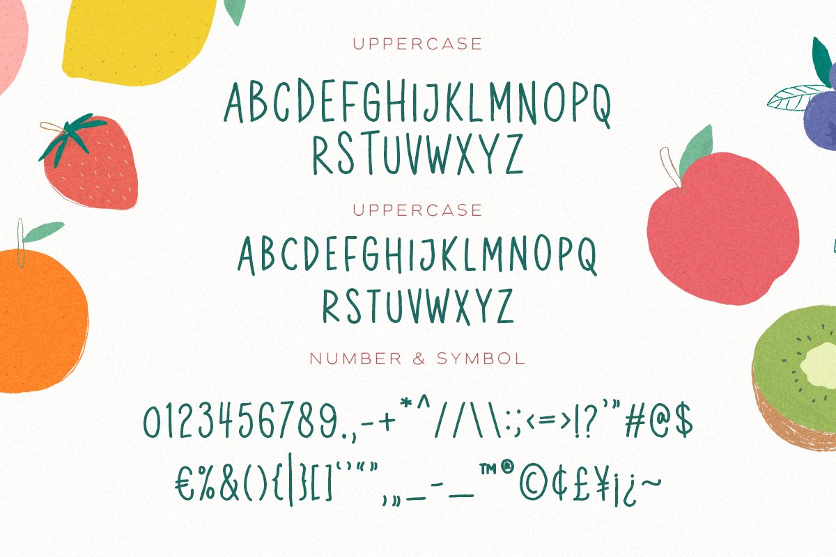 Little Apple - Cute Tall Sans preview image.