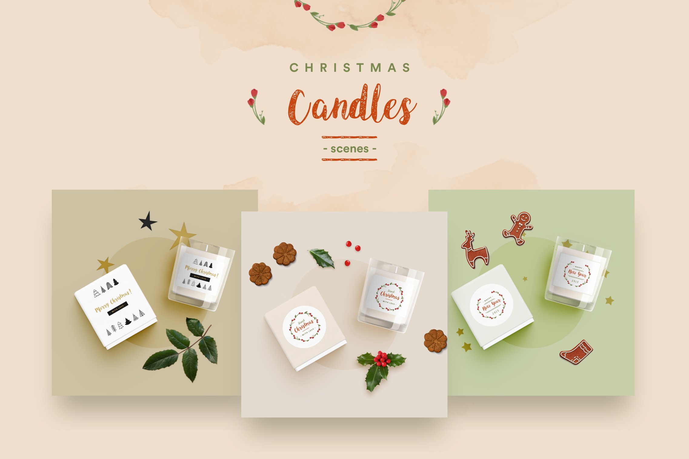 Christmas Candle Scene Creator preview image.