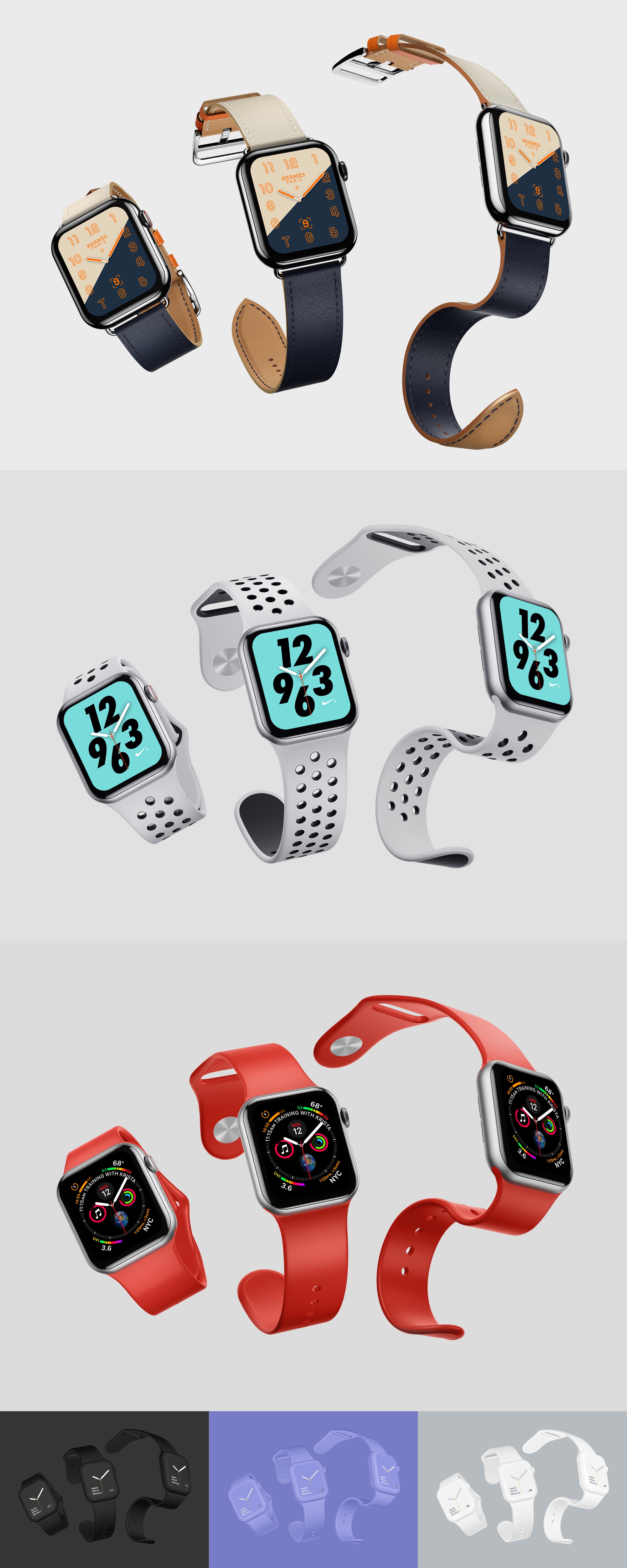 Apple Watch 4 Mockups | PK preview image.