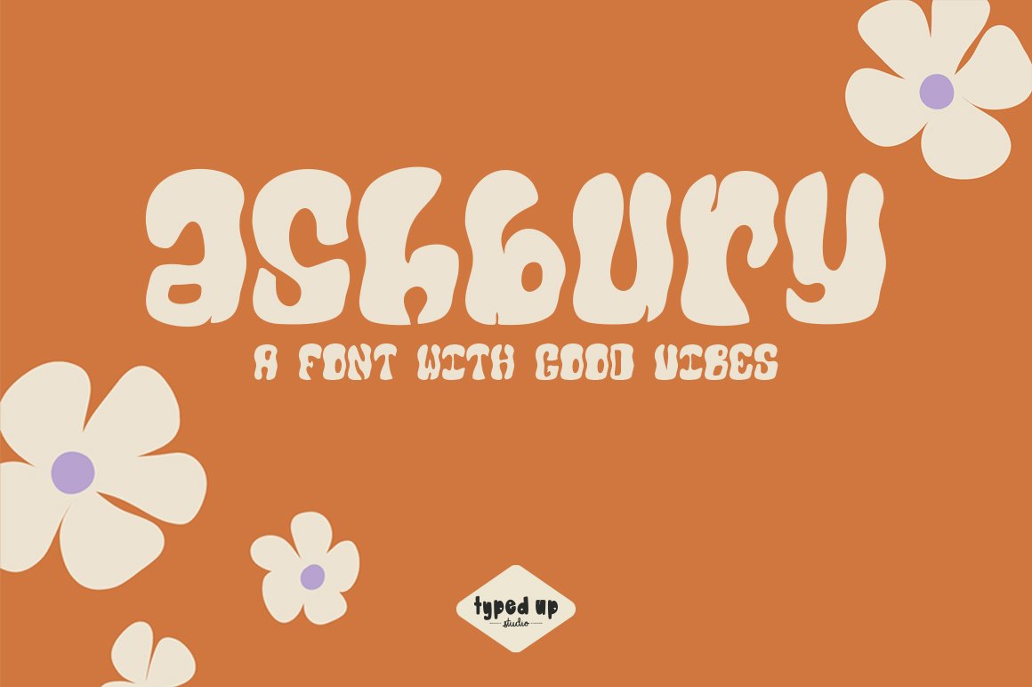 Ashbury | Retro Display Font cover image.
