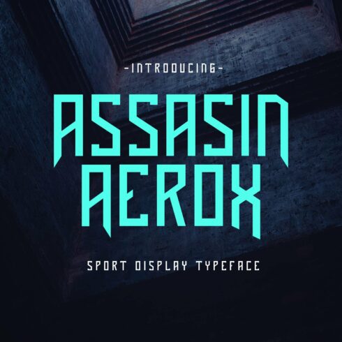 Assasin Aerox - Sport Typeface cover image.