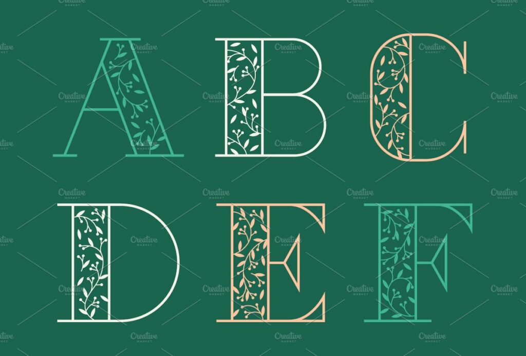 Vine and Branches Font MasterBundles