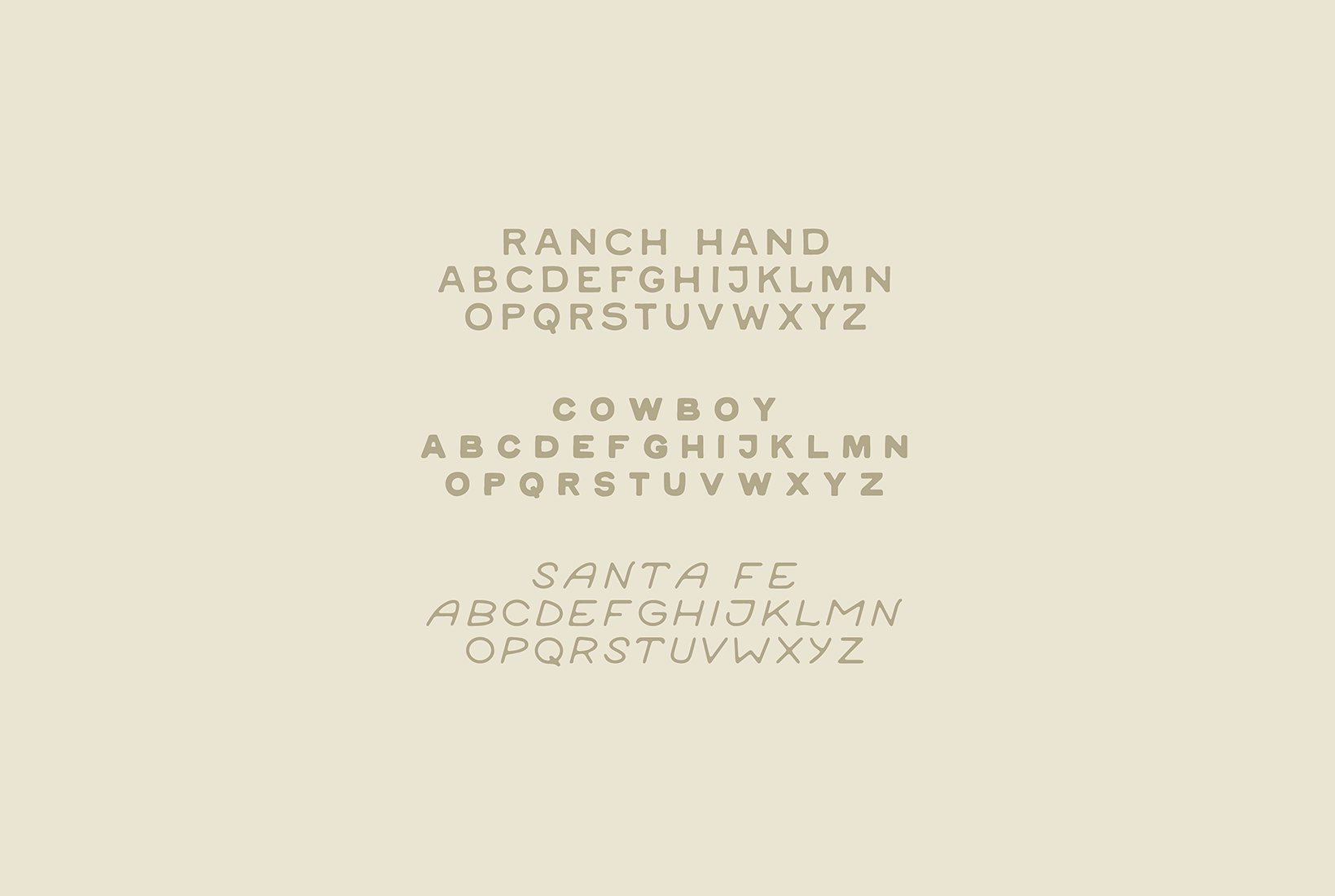Rancheros - Western Font Trio preview image.