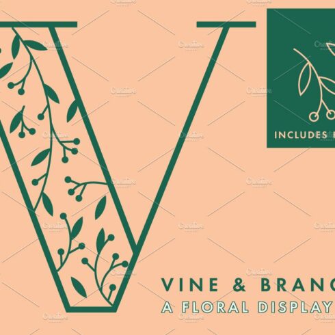 Vine and Branches Font cover image.