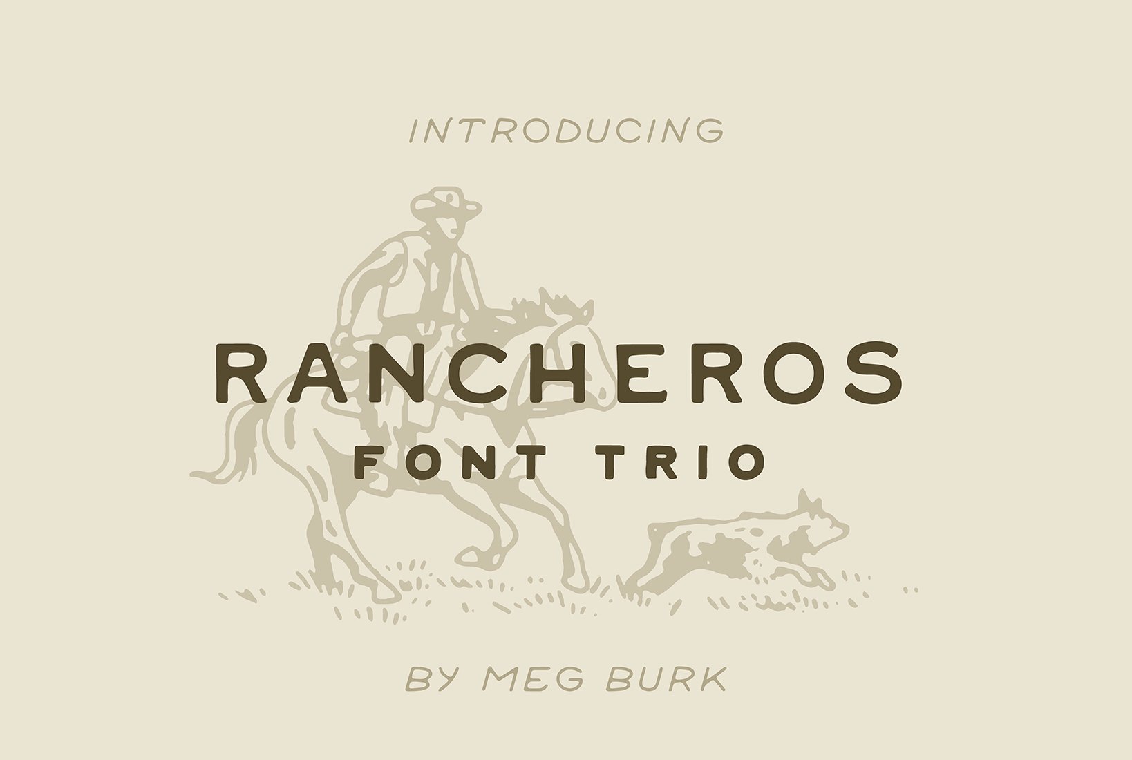 Rancheros - Western Font Trio cover image.