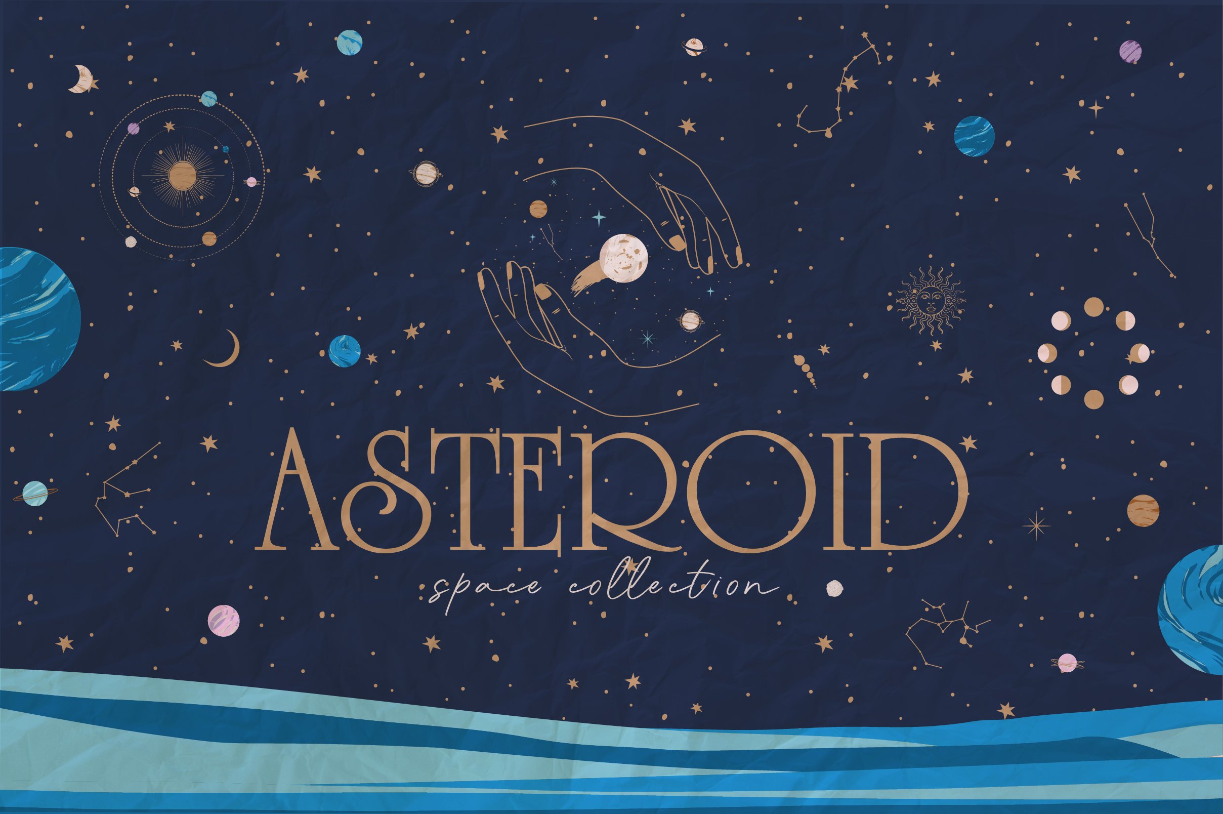Asteroid / space collection cover image.