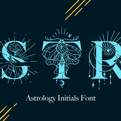 Astrology Initials Font cover image.