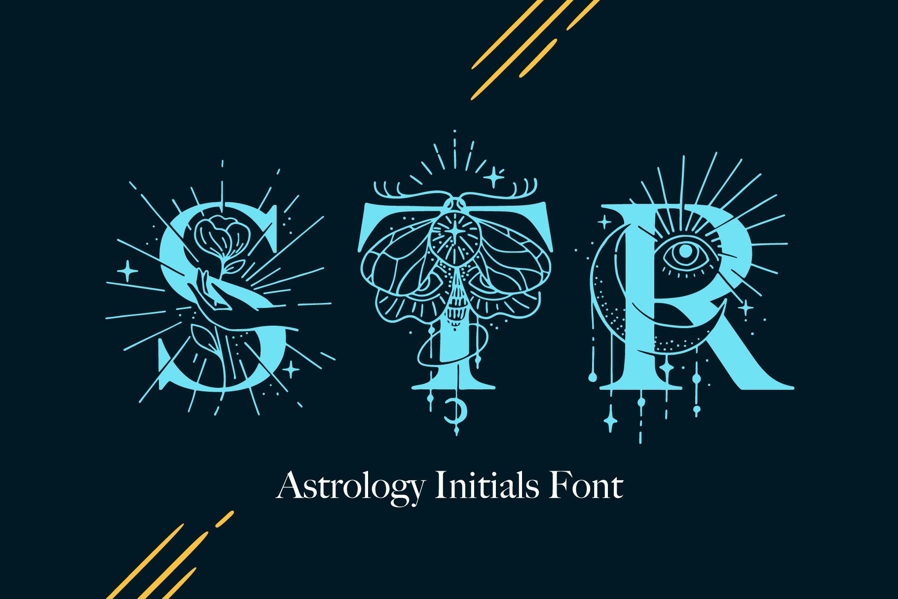 Astrology Initials Font cover image.