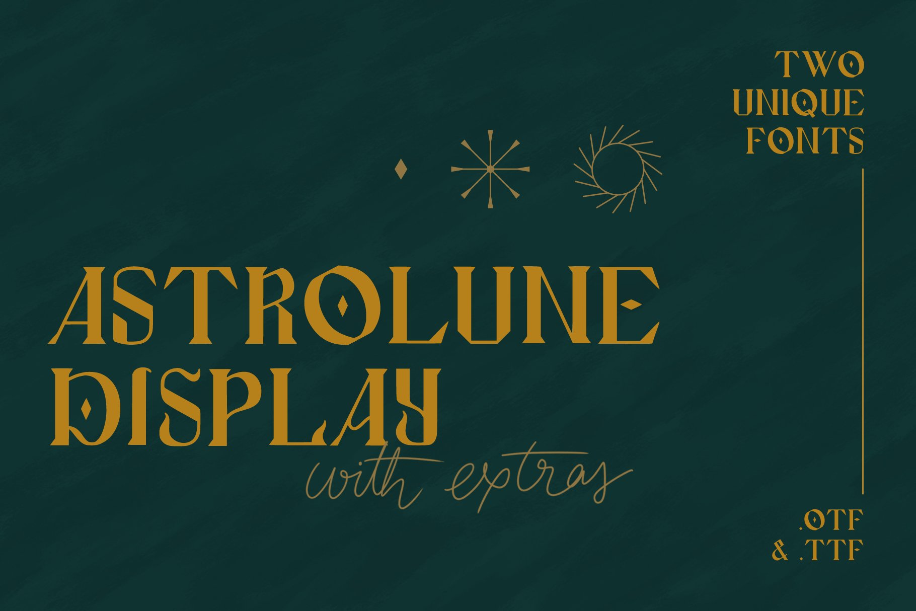 Astrolune Display - Fonts + extras cover image.
