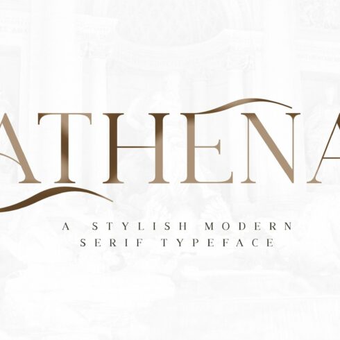 Athena - Stylish Modern Serif Font cover image.