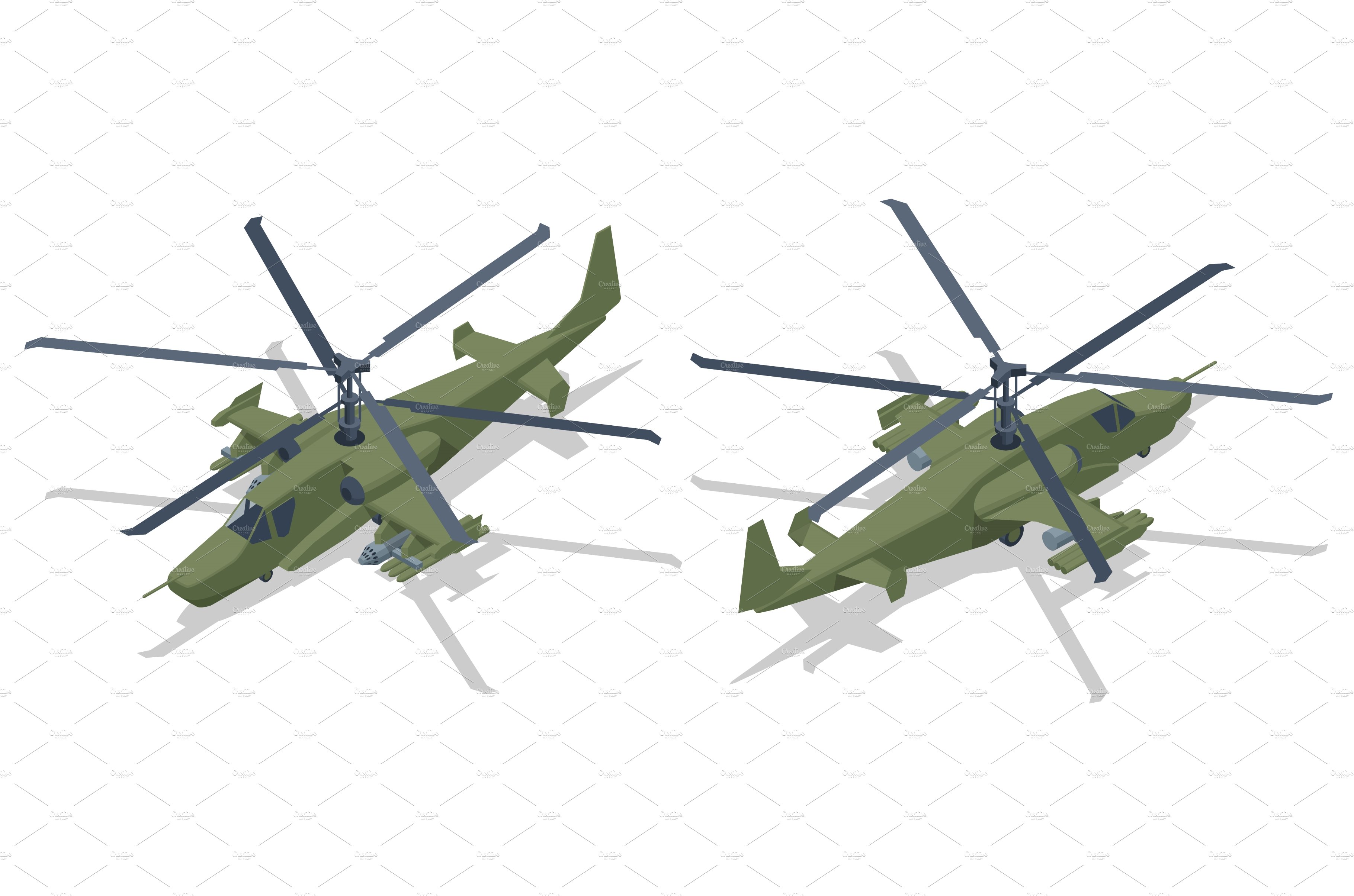 Isometric Attack helicopter, scout cover image.