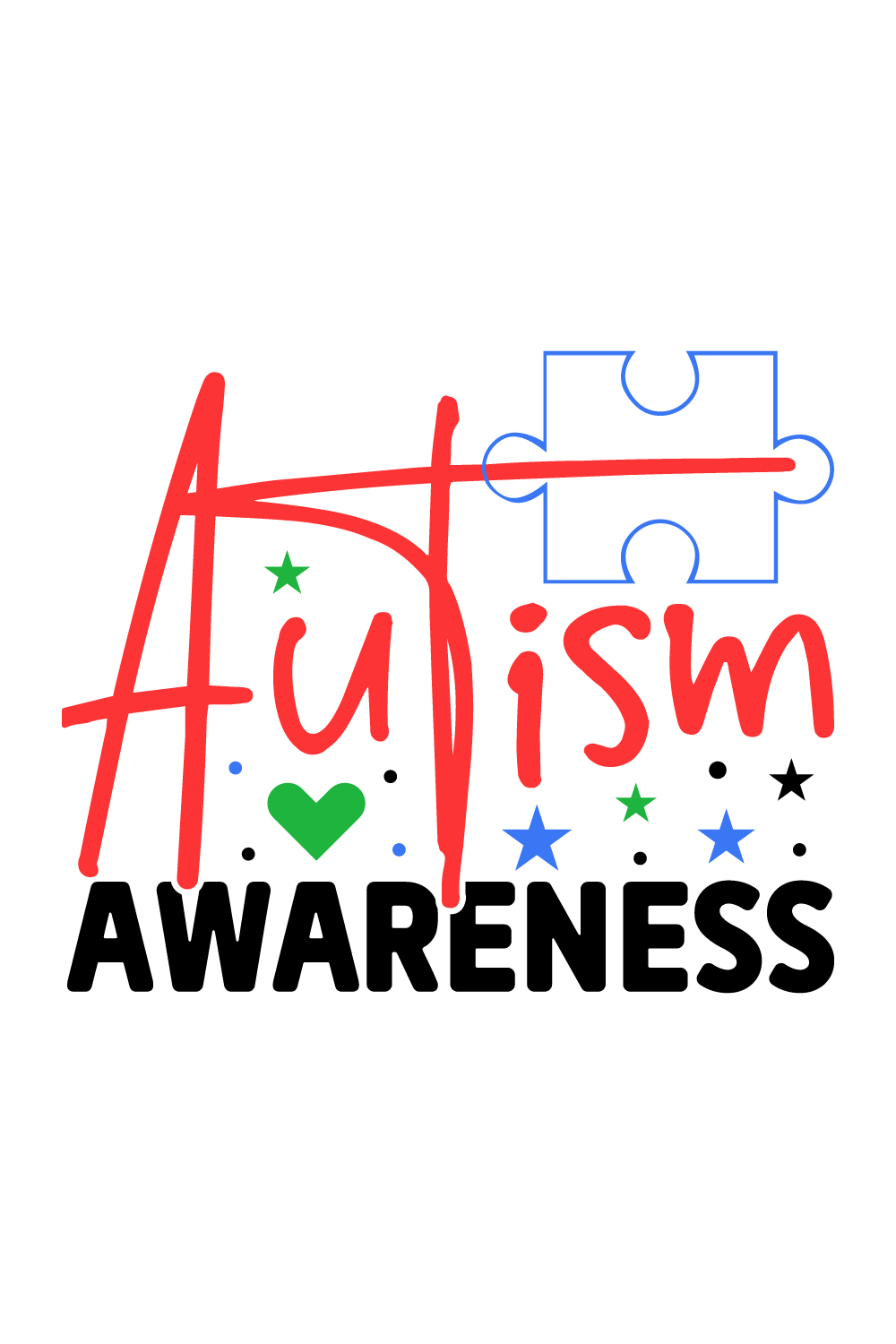 Autism Awareness pinterest preview image.