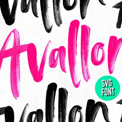 Avallon OpenType-SVG Font cover image.