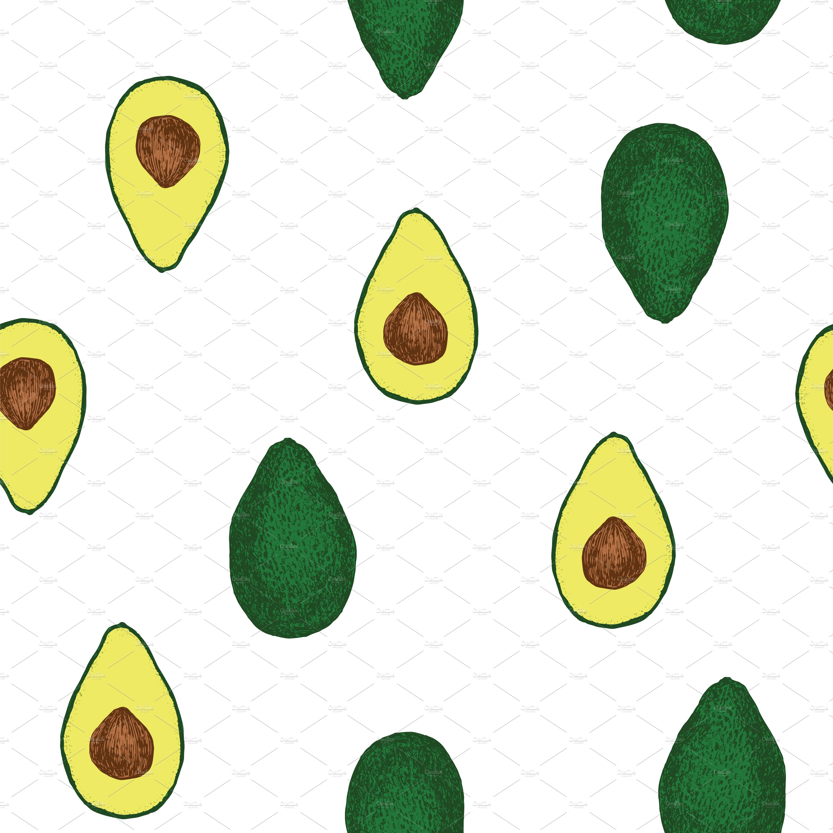 avocado pattern 322