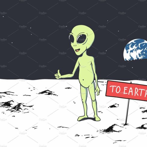 Alien want to get to Earth cover image.