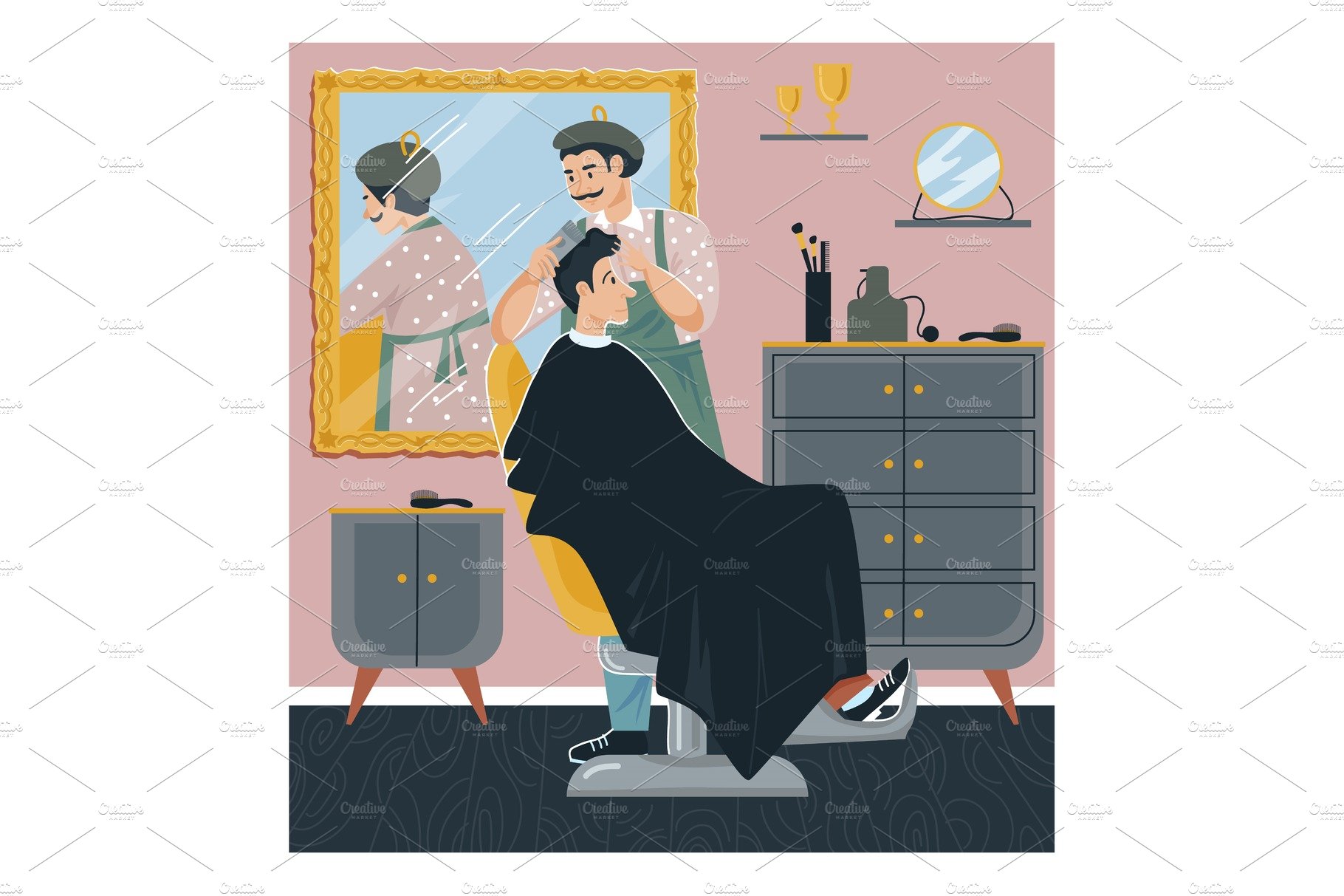 Man barbershop, hairdresser cover image.