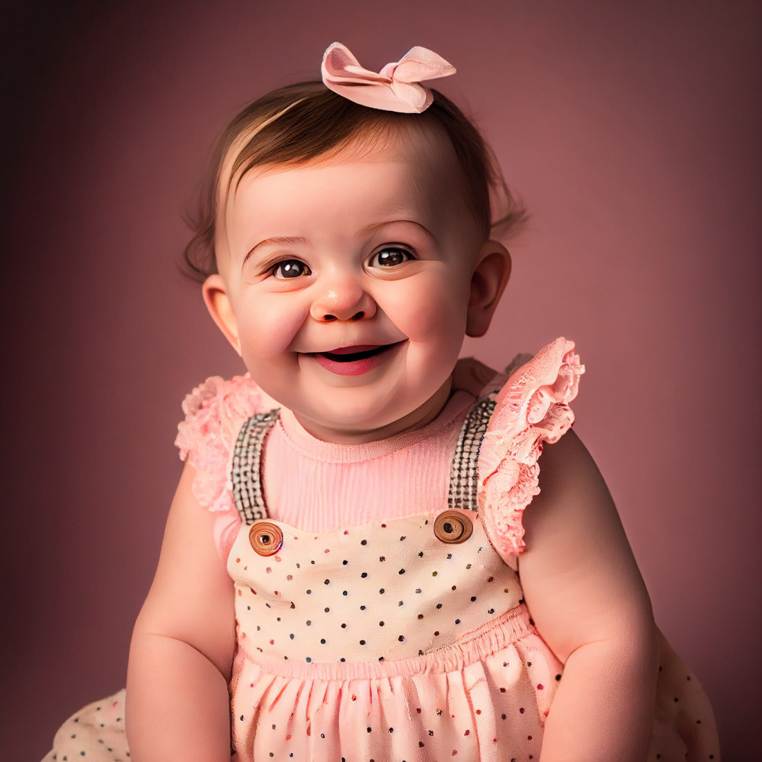Cute Baby Girl Photographs Midjourney Prompt preview image.