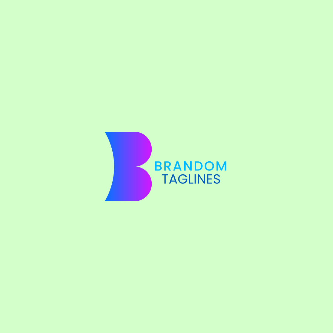 Gradient Color Letter B Logo Abstract B Letter Logo Design preview image.