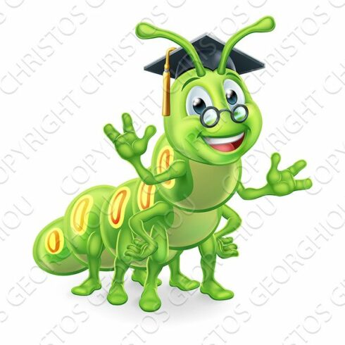 Graduate Caterpillar Book Worm cover image.