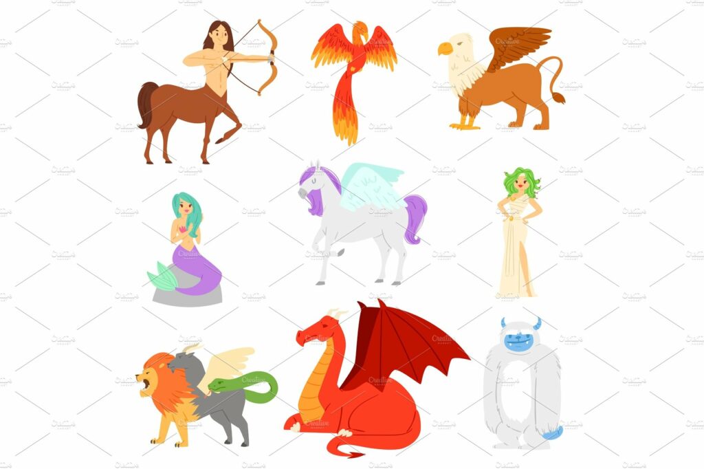 Mythological animal vector mythical – MasterBundles