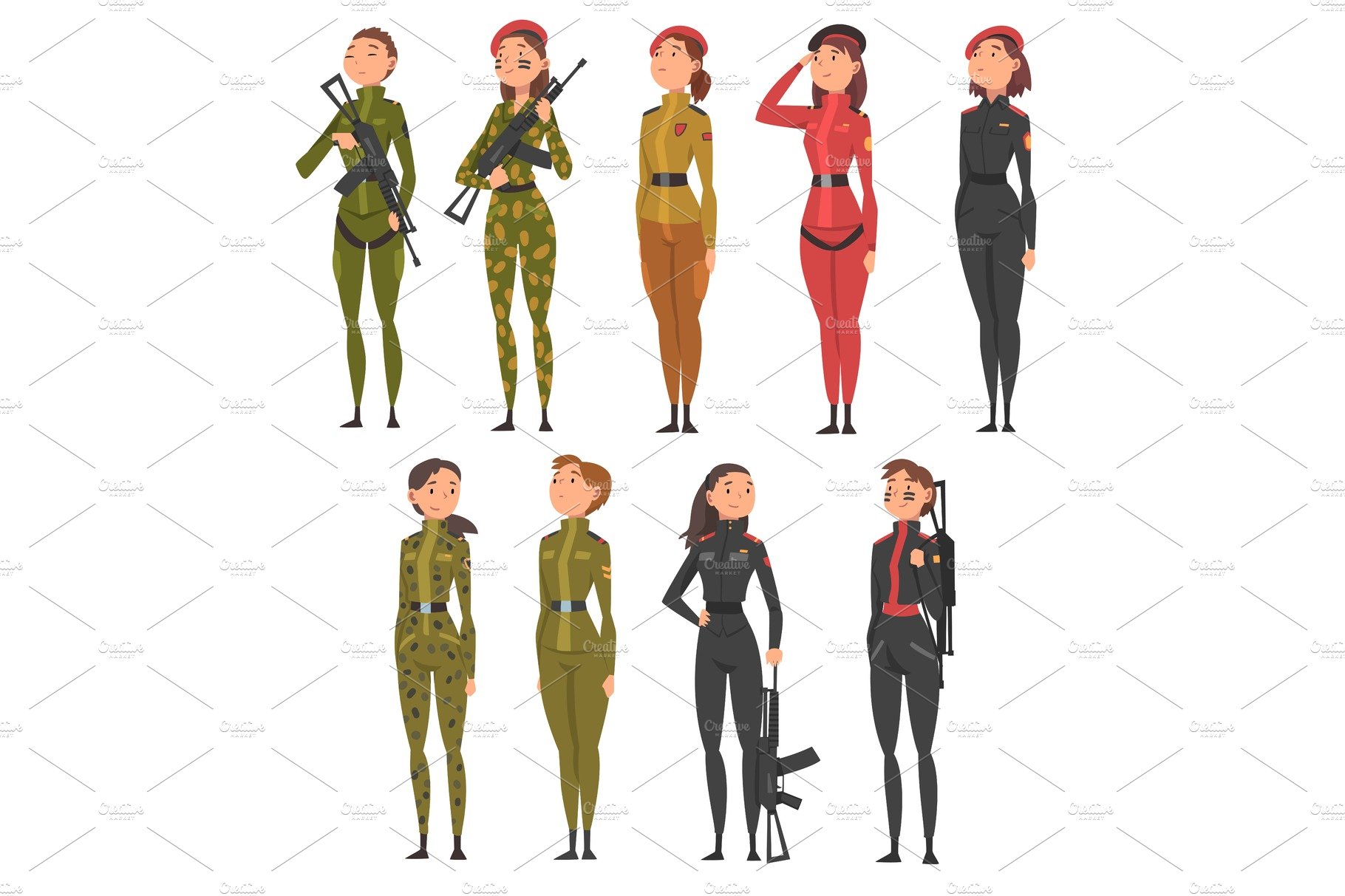Collection of Young Woman Soldiers cover image.