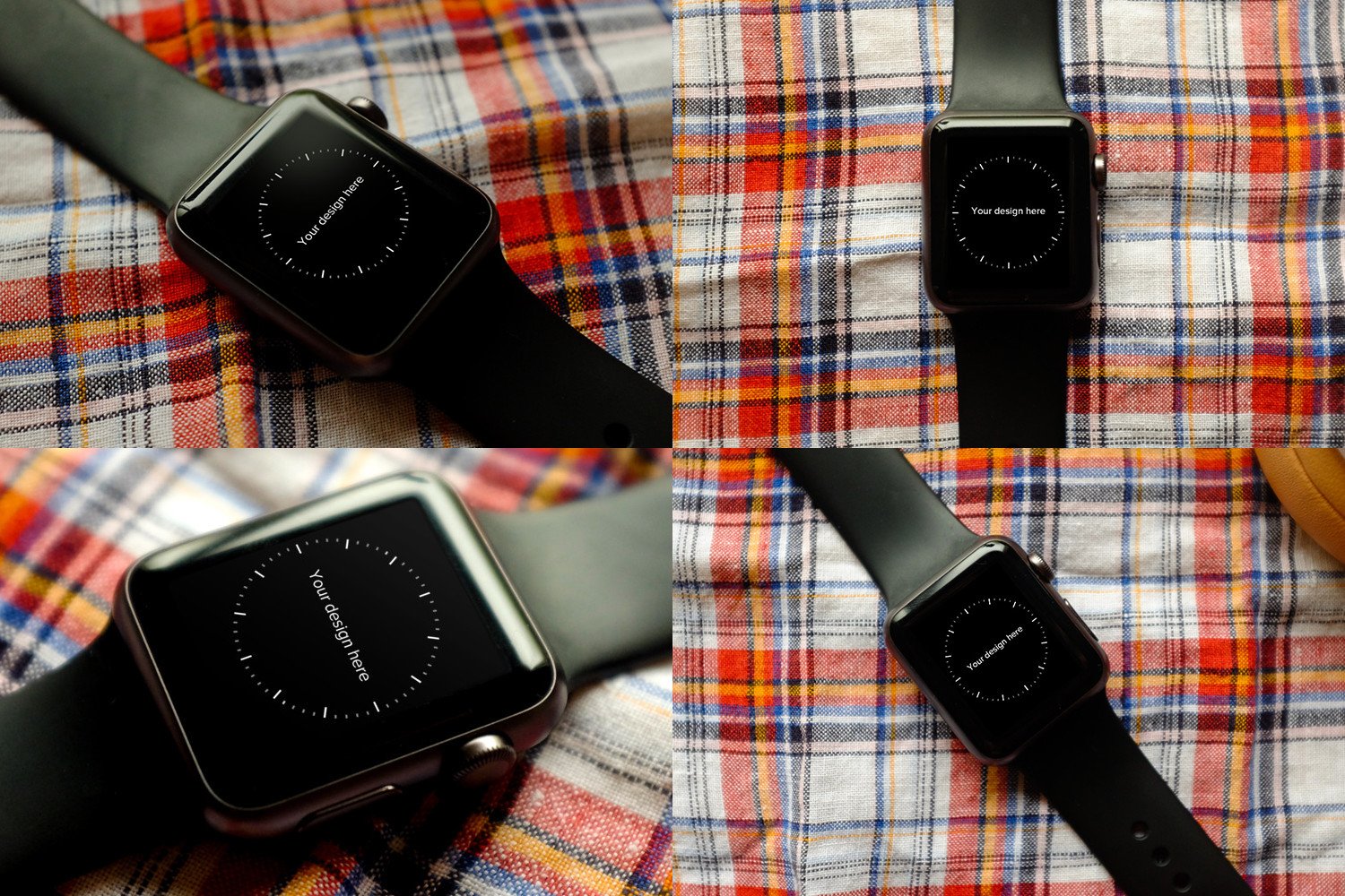 4 Apple Watch Mockups 2 cover image.