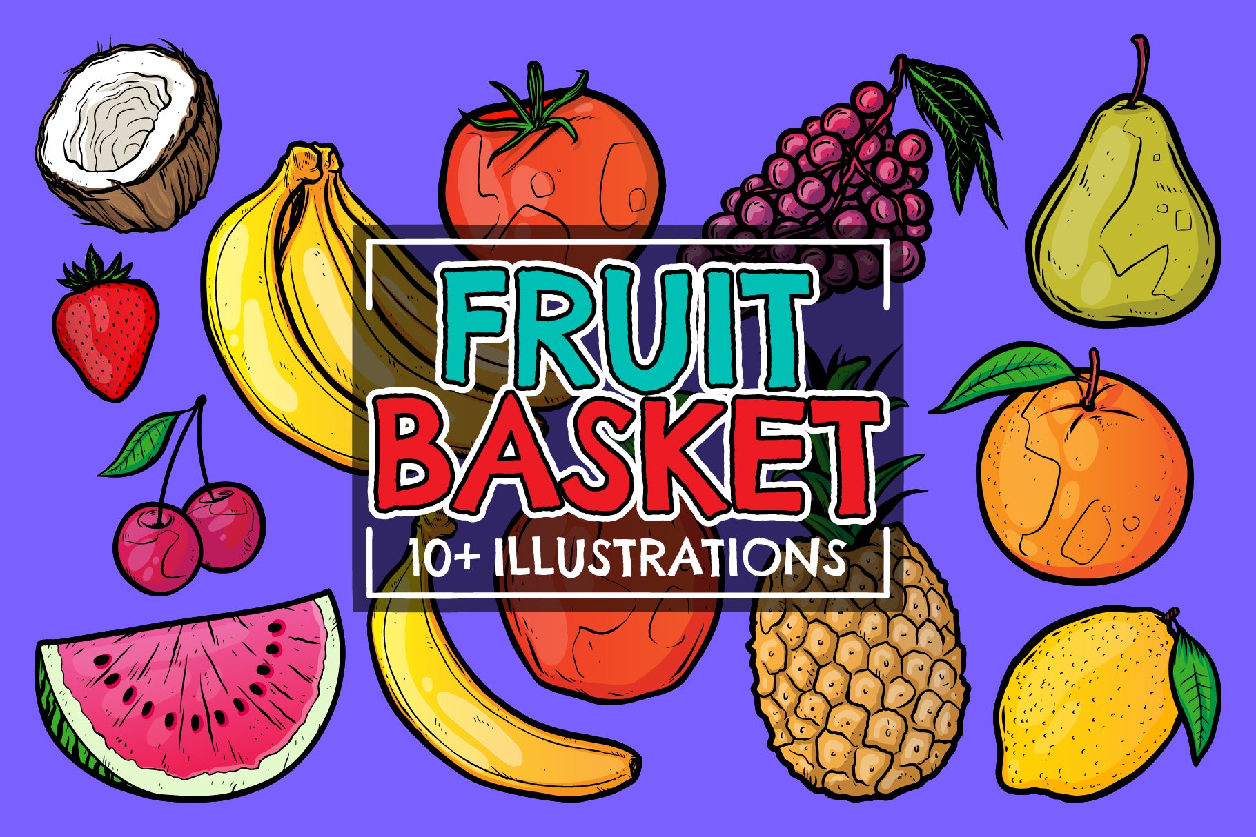 Summer Fruit and Vegetable Brush Pack - Free Photoshop Brushes at