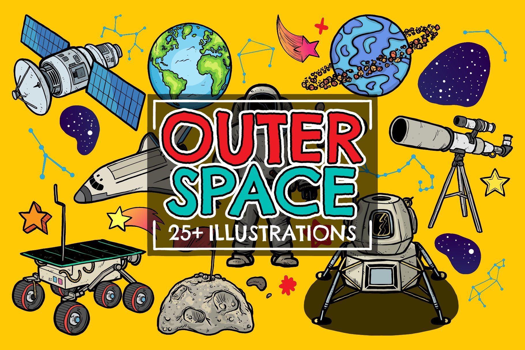 Outer Space Vector Pack cover image.