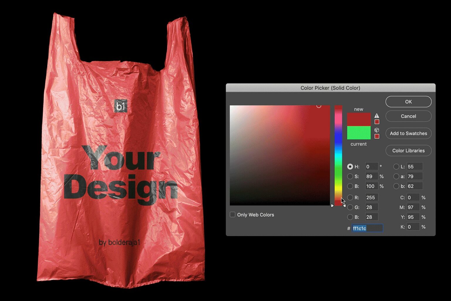 Plastic Shopping Bag Mockup MasterBundles