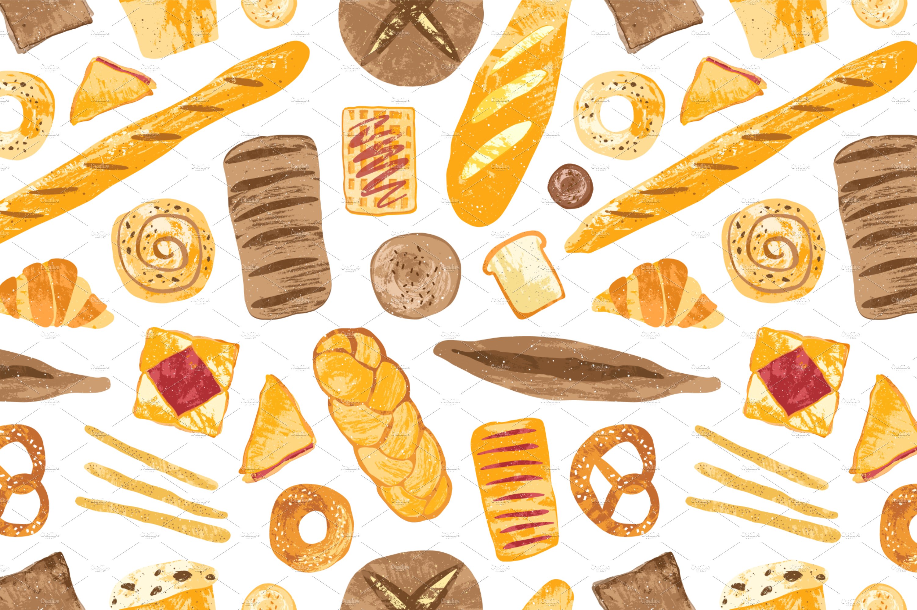 Bakery patterns preview image.