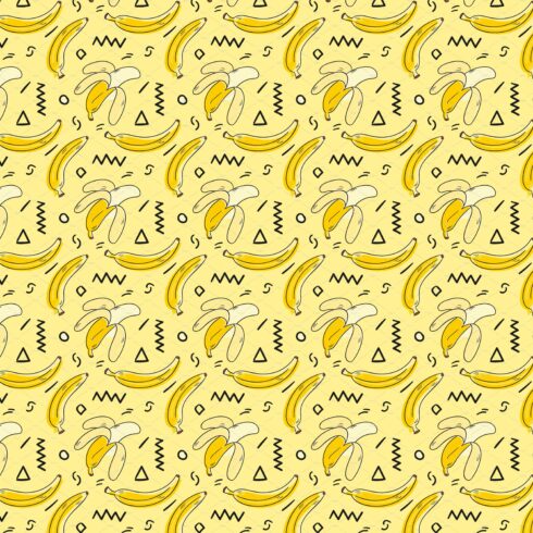 Hand Drawn Banana pattern cover image.