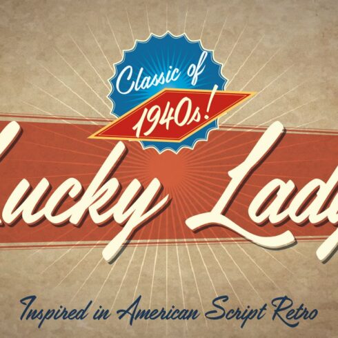 Lucky Lady Font cover image.
