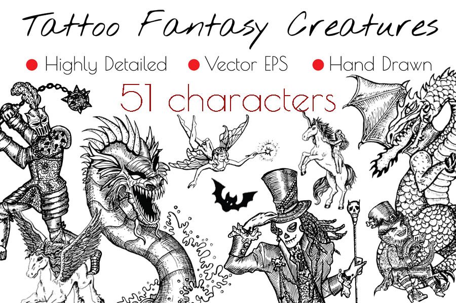 Tattoo Fantasy Characters cover image.