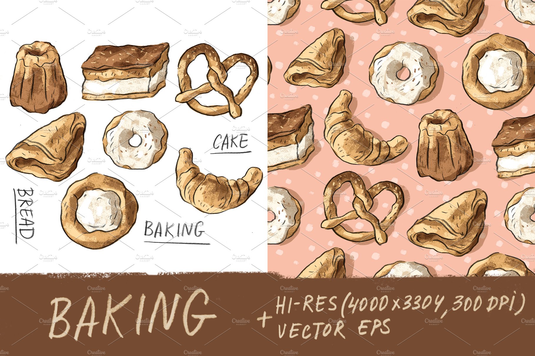 Pattern and set with baking cover image.