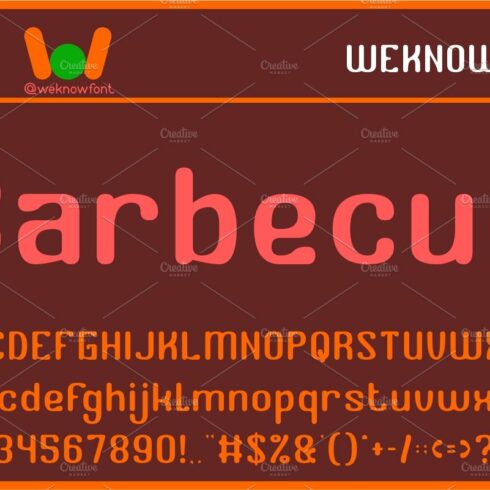 Barbecue font cover image.