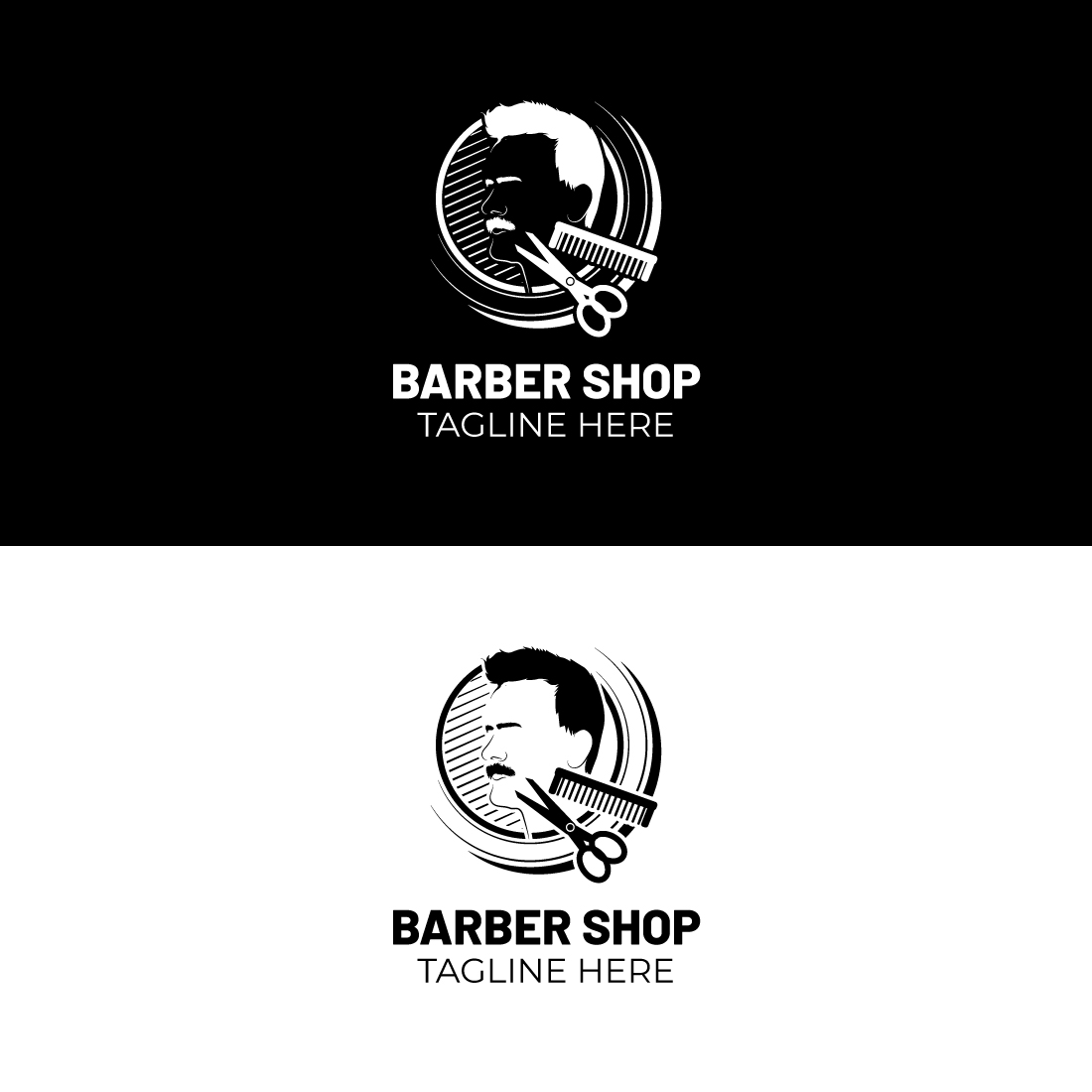 Page 2 - Free custom printable barbershop logo templates