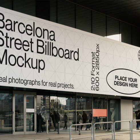 Barcelona Billboard Mockup cover image.